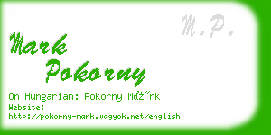 mark pokorny business card